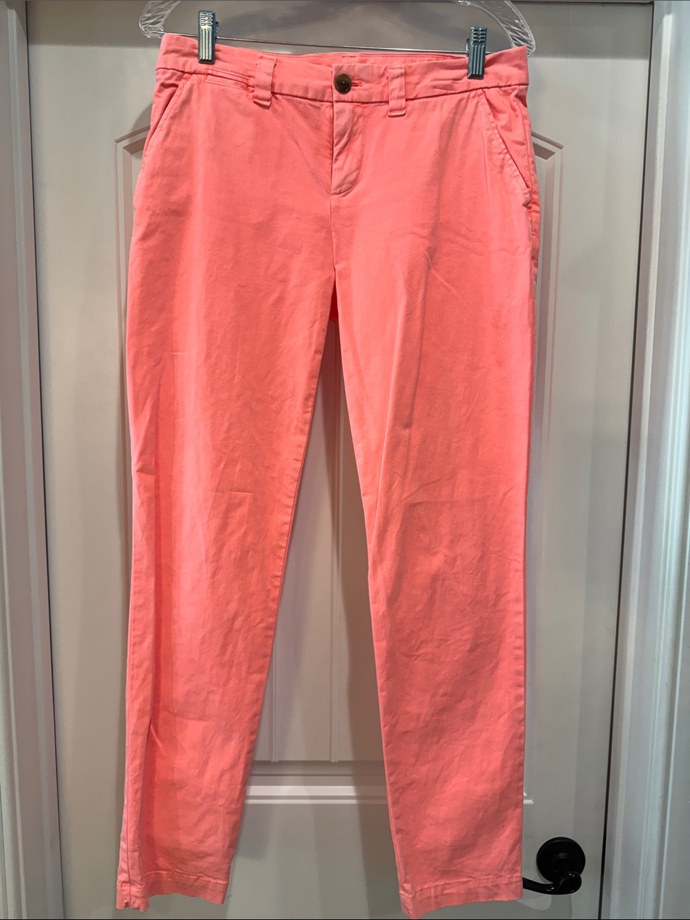 NWOT Bright Coral Gap pants size 2, Broken-In Straight leg.